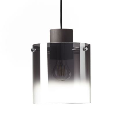 Brilliant - Suspension sur câble BETH 3xE27/60W/230V noir/fumé