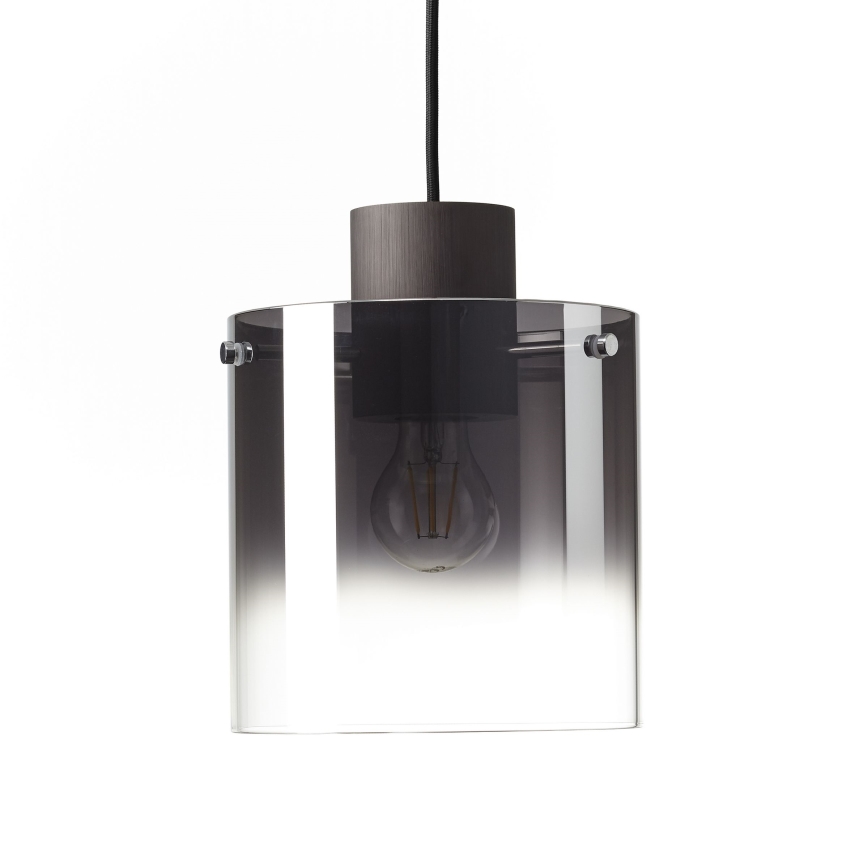 Brilliant - Suspension sur câble BETH 3xE27/60W/230V noir/fumé
