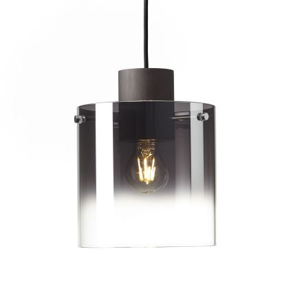 Brilliant - Suspension sur câble BETH 3xE27/60W/230V noir/fumé
