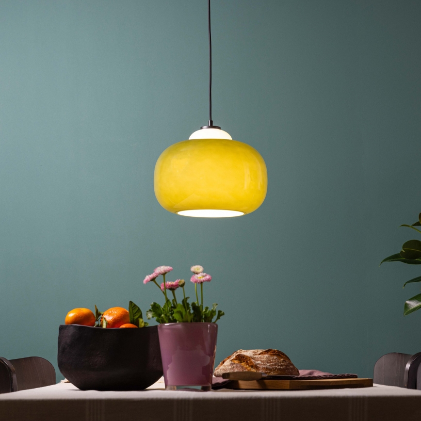 Brilliant - Suspension sur câble BLOP 1xE27/60W/230V verte