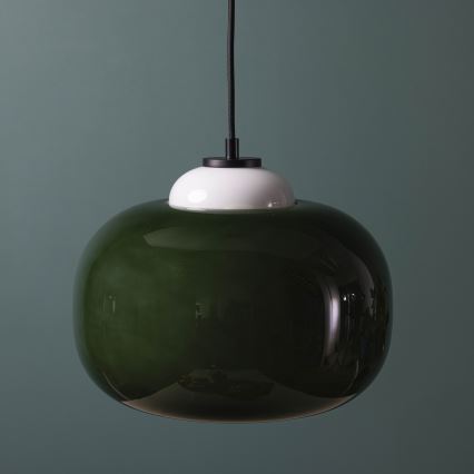 Brilliant - Suspension sur câble BLOP 1xE27/60W/230V verte