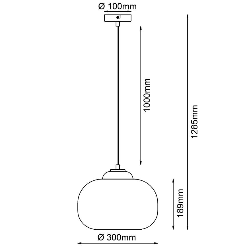 Brilliant - Suspension sur câble BLOP 1xE27/60W/230V verte