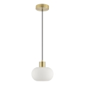 Brilliant - Suspension sur câble FANNY 1xE27/20W/230V Ø 22 cm laiton