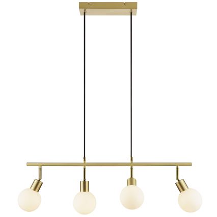 Brilliant - Suspension sur câble JORGE 4xG9/10W/230V en laiton