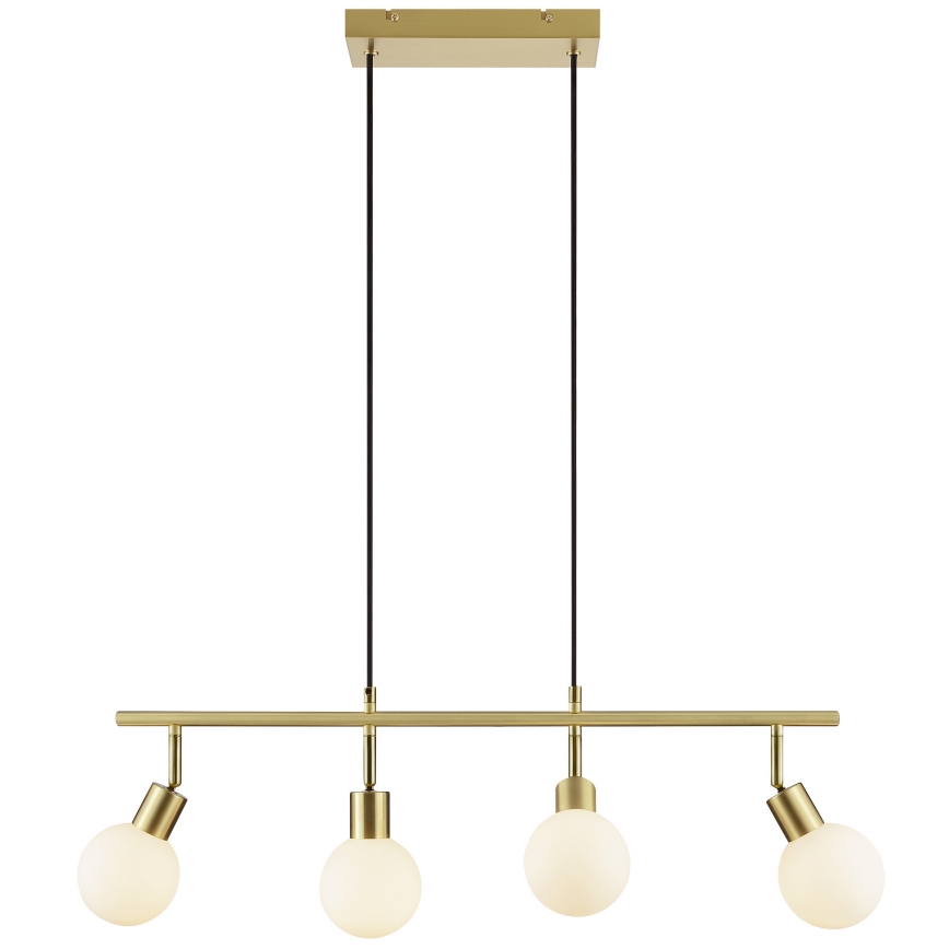 Brilliant - Suspension sur câble JORGE 4xG9/10W/230V en laiton