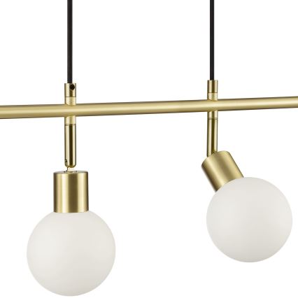 Brilliant - Suspension sur câble JORGE 4xG9/10W/230V en laiton