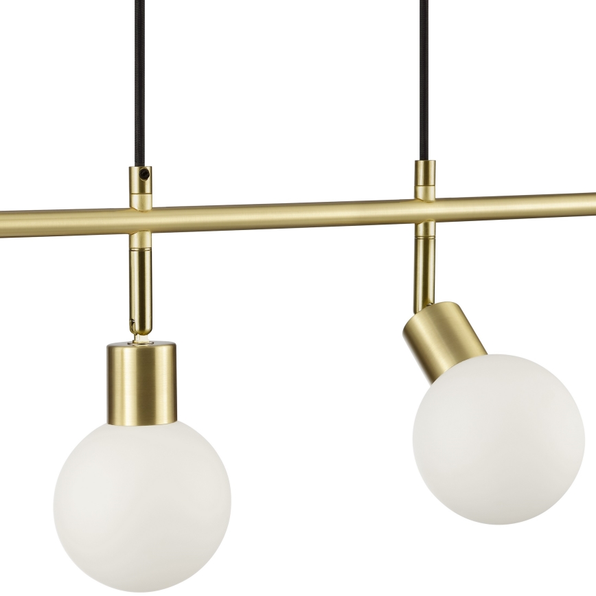 Brilliant - Suspension sur câble JORGE 4xG9/10W/230V en laiton