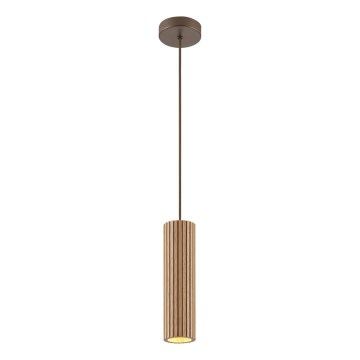 Brilliant - Suspension sur câble LAKEWOOD 1xGU10/10W/230V Ø 10 cm marron