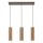 Brilliant - Suspension sur câble LAKEWOOD 3xGU10/10W/230V brun