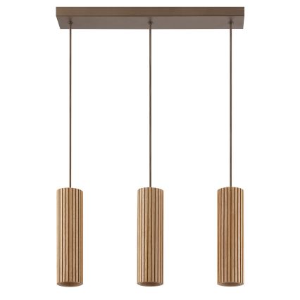 Brilliant - Suspension sur câble LAKEWOOD 3xGU10/10W/230V brun