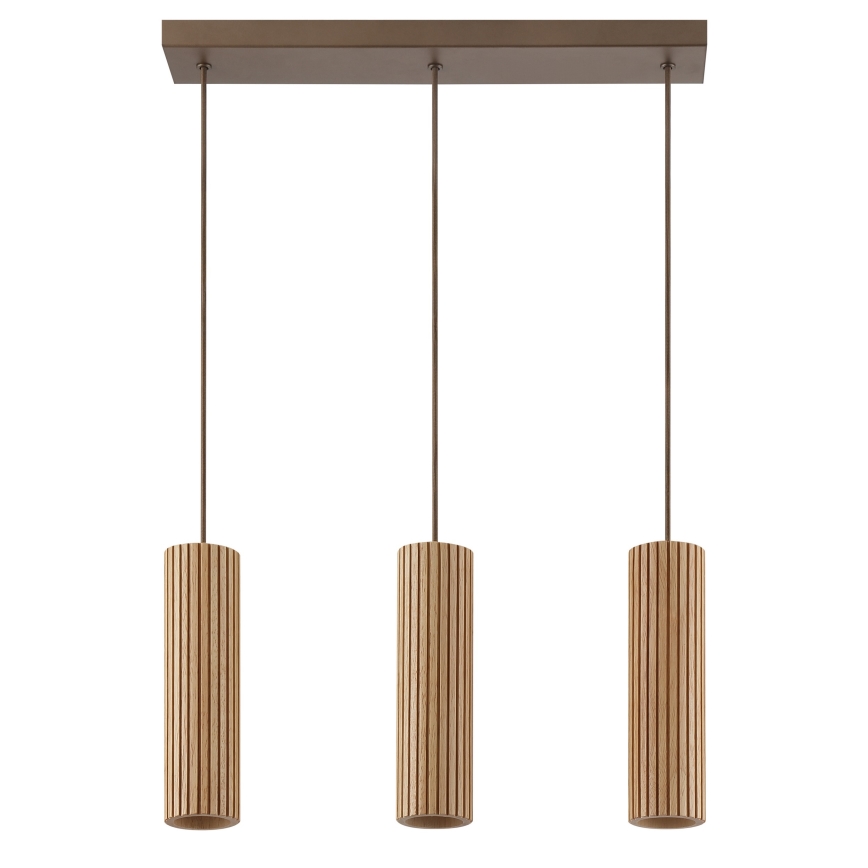 Brilliant - Suspension sur câble LAKEWOOD 3xGU10/10W/230V brun