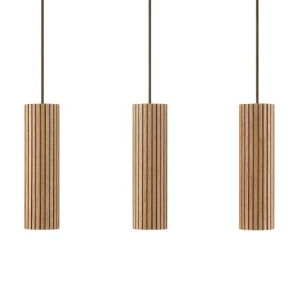 Brilliant - Suspension sur câble LAKEWOOD 3xGU10/10W/230V brun