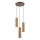 Brilliant - Suspension sur câble LAKEWOOD 3xGU10/10W/230V diam. 28 cm marron