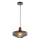 Brilliant - Suspension sur câble LYN 1xE27/20W/230V Ø 28 cm, brun / brun fumé