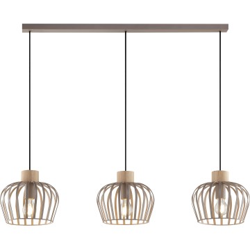 Brilliant - Suspension sur câble NORDIC CAGE 3xE27/20W/230V beige