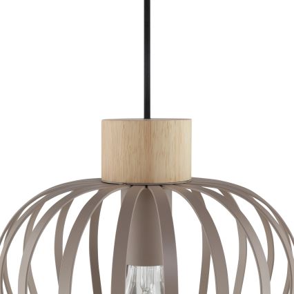 Brilliant - Suspension sur câble NORDIC CAGE 3xE27/20W/230V beige