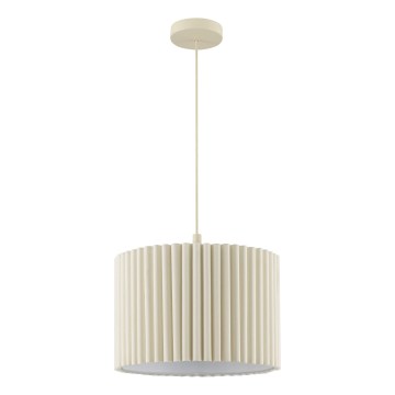Brilliant - Suspension sur câble VELIN 1xE27/20W/230V Ø 35 cm crème