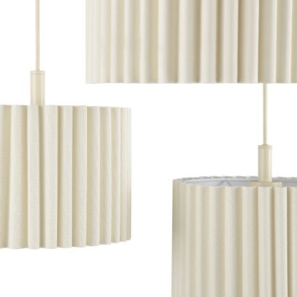 Brilliant - Suspension sur câble VELIN 3xE27/20W/230V Ø 61 cm crème