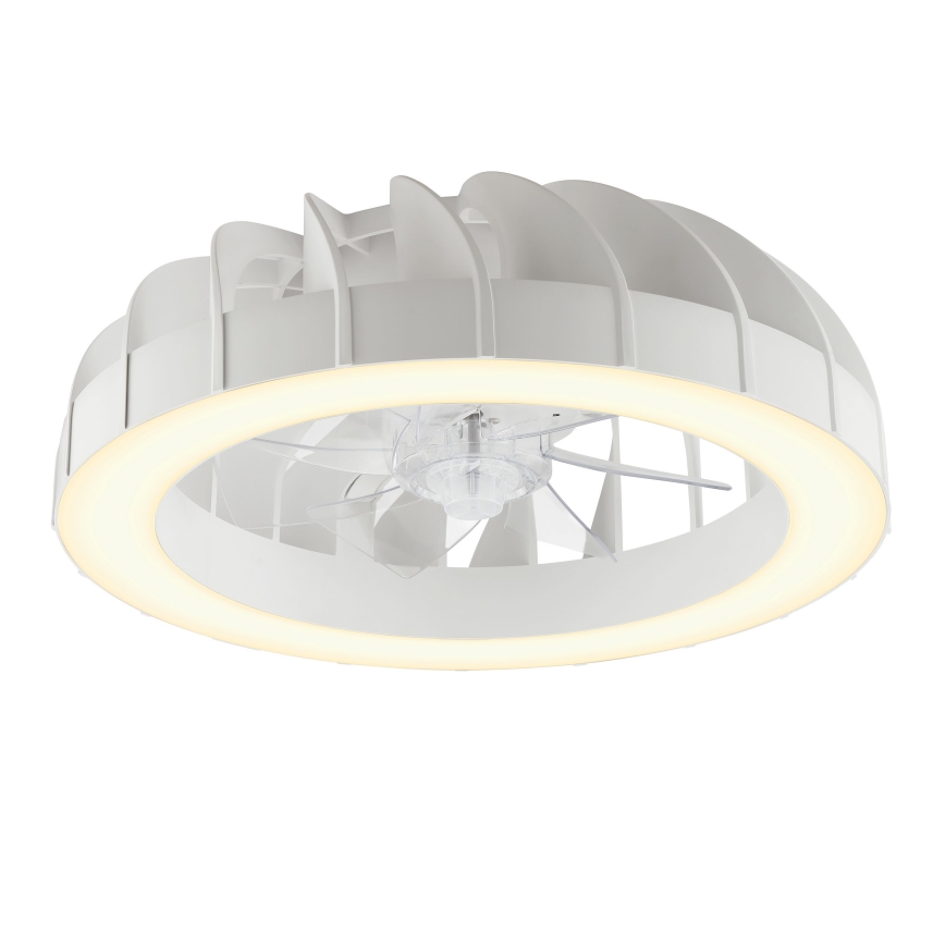 Brilliant - Ventilateur de plafond à intensité variable avec lumière RGBW FANORA LED/30W/230V 2700-6500K d. 46 cm blanc + Télécommande
