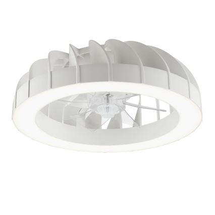 Brilliant - Ventilateur de plafond à intensité variable avec lumière RGBW FANORA LED/30W/230V 2700-6500K d. 46 cm blanc + Télécommande