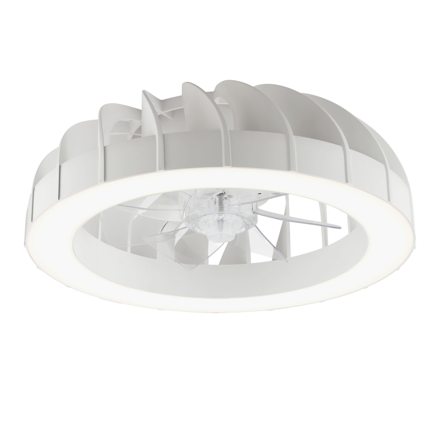 Brilliant - Ventilateur de plafond à intensité variable avec lumière RGBW FANORA LED/30W/230V 2700-6500K d. 46 cm blanc + Télécommande