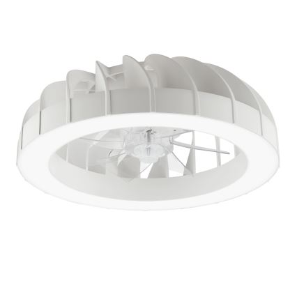 Brilliant - Ventilateur de plafond à intensité variable avec lumière RGBW FANORA LED/30W/230V 2700-6500K d. 46 cm blanc + Télécommande