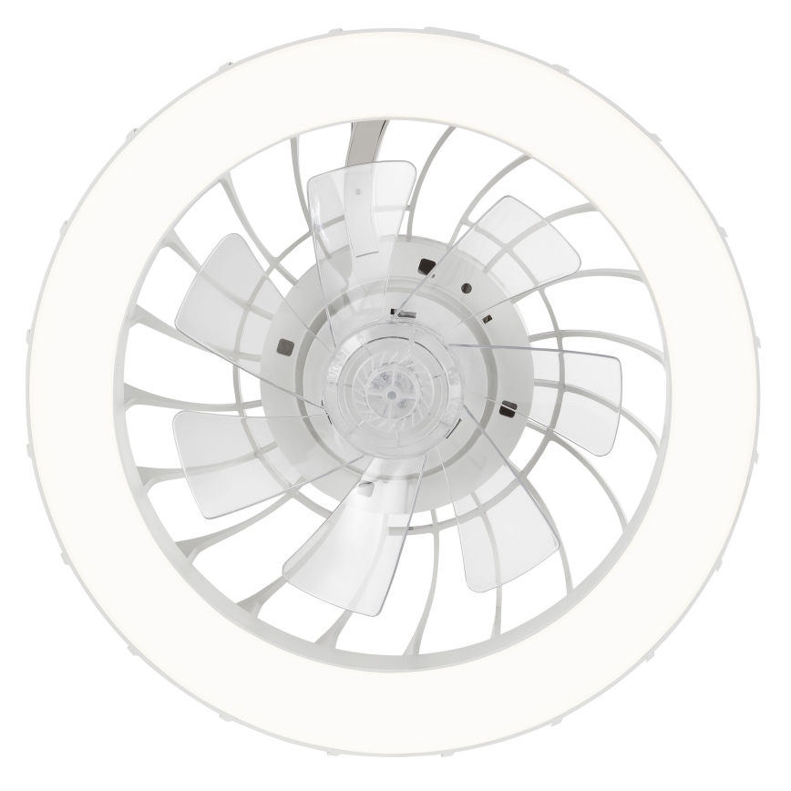 Brilliant - Ventilateur de plafond à intensité variable avec lumière RGBW FANORA LED/30W/230V 2700-6500K d. 46 cm blanc + Télécommande