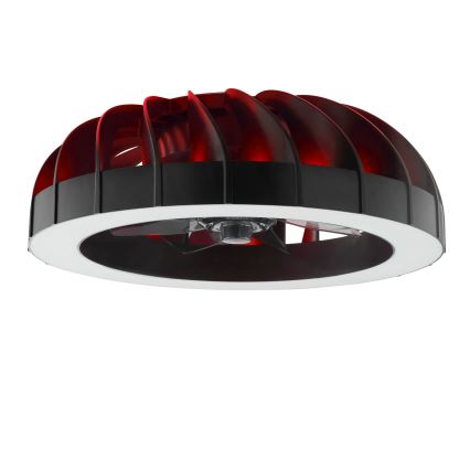 Brilliant - Ventilateur de plafond à intensité variable avec lumière RGBW FANORA LED/30W/230V 2700-6500K d. 46 cm noir + Télécommande