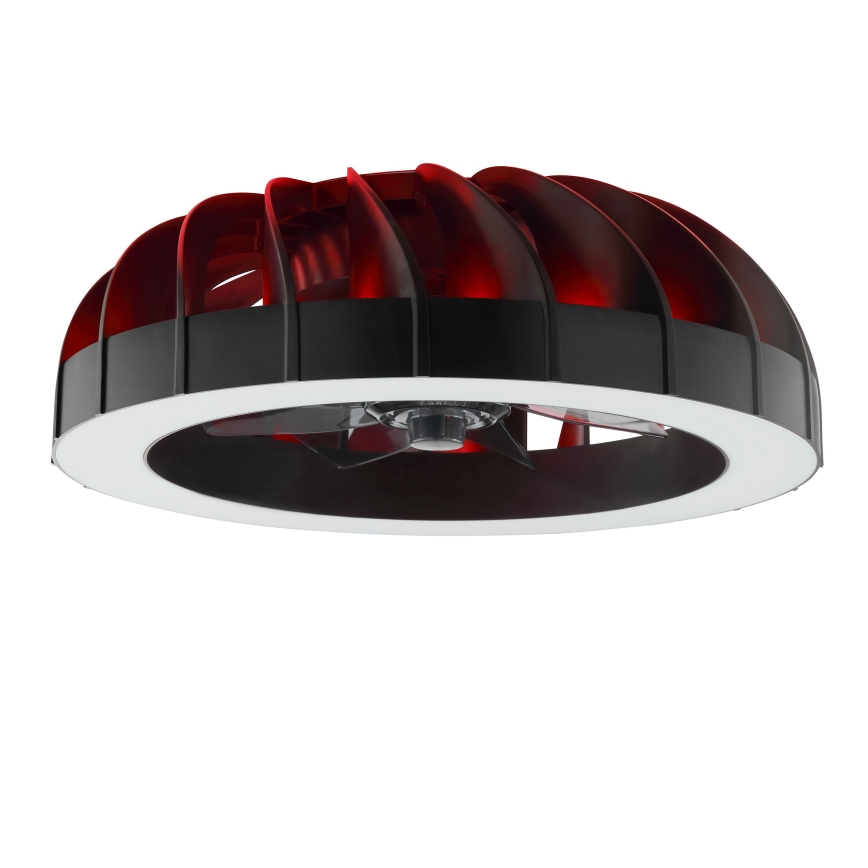 Brilliant - Ventilateur de plafond à intensité variable avec lumière RGBW FANORA LED/30W/230V 2700-6500K d. 46 cm noir + Télécommande