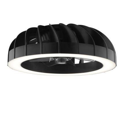 Brilliant - Ventilateur de plafond à intensité variable avec lumière RGBW FANORA LED/30W/230V 2700-6500K d. 46 cm noir + Télécommande