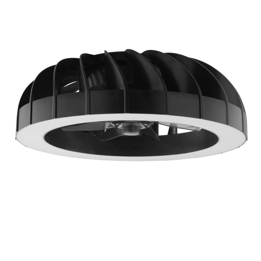 Brilliant - Ventilateur de plafond à intensité variable avec lumière RGBW FANORA LED/30W/230V 2700-6500K d. 46 cm noir + Télécommande