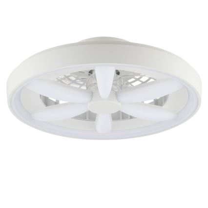 Brilliant - Ventilateur de plafond avec luminaire RGBW à intensité variable GAIANO LED/48W/230V 2700-6500K blanc + Télécommande