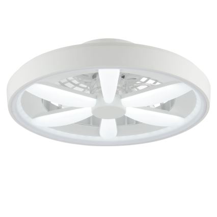 Brilliant - Ventilateur de plafond avec luminaire RGBW à intensité variable GAIANO LED/48W/230V 2700-6500K blanc + Télécommande