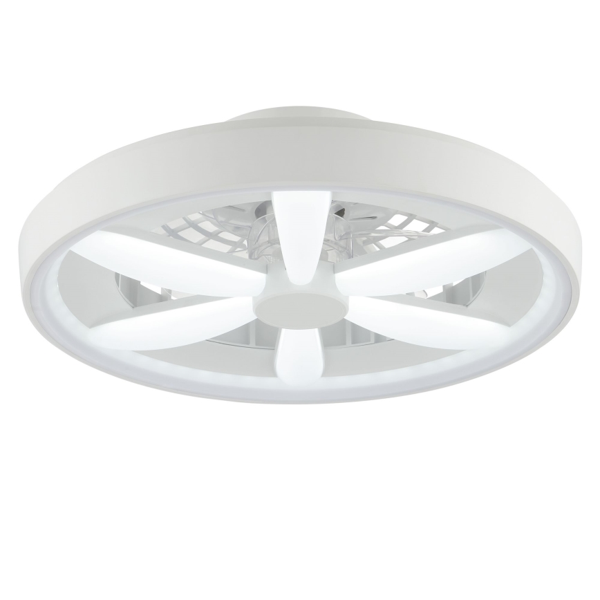 Brilliant - Ventilateur de plafond avec luminaire RGBW à intensité variable GAIANO LED/48W/230V 2700-6500K blanc + Télécommande