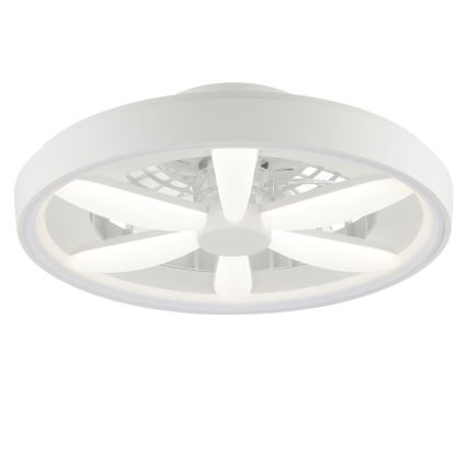 Brilliant - Ventilateur de plafond avec luminaire RGBW à intensité variable GAIANO LED/48W/230V 2700-6500K blanc + Télécommande