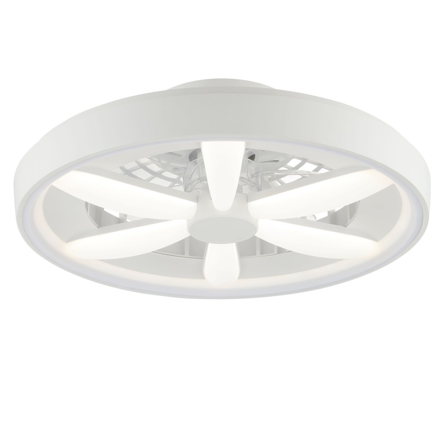 Brilliant - Ventilateur de plafond avec luminaire RGBW à intensité variable GAIANO LED/48W/230V 2700-6500K blanc + Télécommande