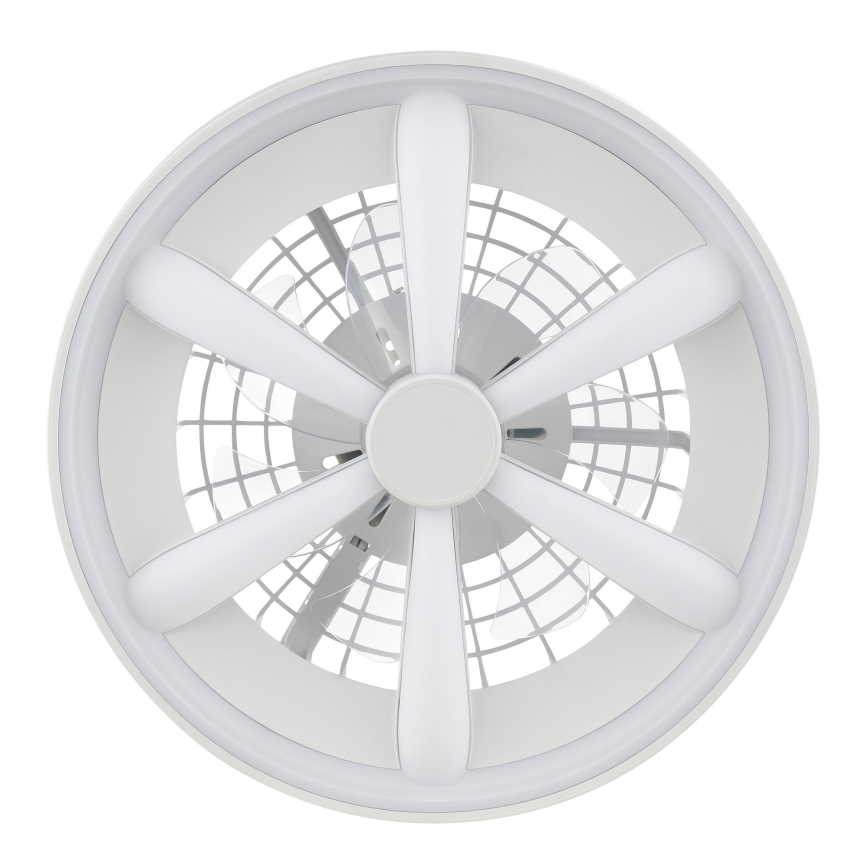 Brilliant - Ventilateur de plafond avec luminaire RGBW à intensité variable GAIANO LED/48W/230V 2700-6500K blanc + Télécommande