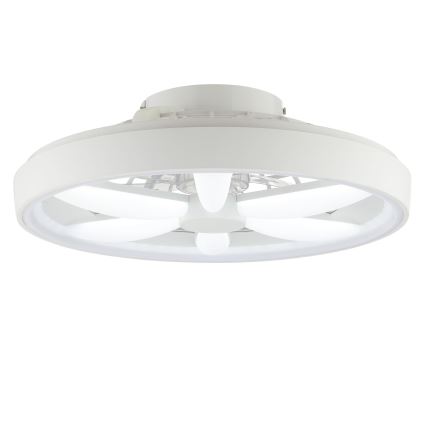 Brilliant - Ventilateur de plafond avec luminaire RGBW à intensité variable GAIANO LED/48W/230V 2700-6500K blanc + Télécommande
