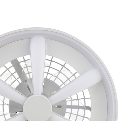 Brilliant - Ventilateur de plafond avec luminaire RGBW à intensité variable GAIANO LED/48W/230V 2700-6500K blanc + Télécommande