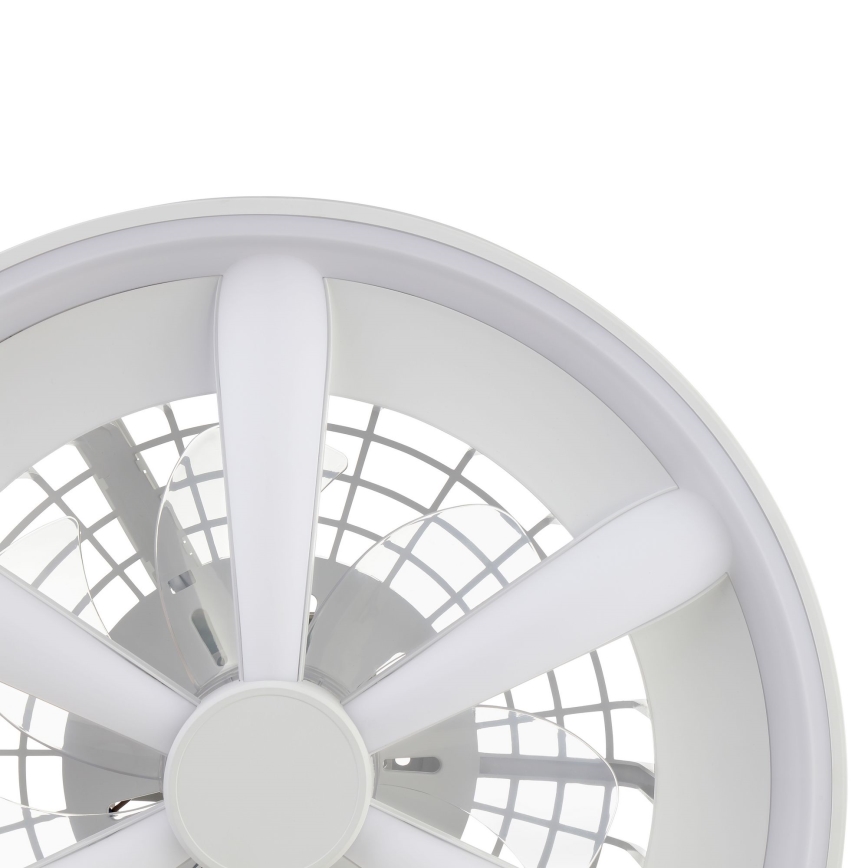 Brilliant - Ventilateur de plafond avec luminaire RGBW à intensité variable GAIANO LED/48W/230V 2700-6500K blanc + Télécommande