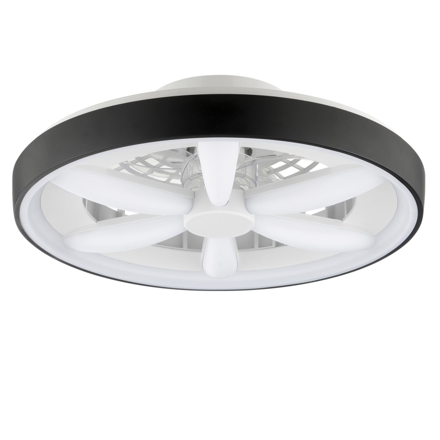 Brilliant - Ventilateur de plafond avec luminaire RGBW à intensité variable GAIANO LED/48W/230V 2700-6500K noir + Télécommande