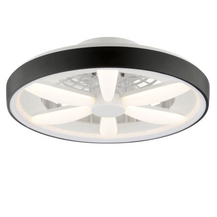 Brilliant - Ventilateur de plafond avec luminaire RGBW à intensité variable GAIANO LED/48W/230V 2700-6500K noir + Télécommande