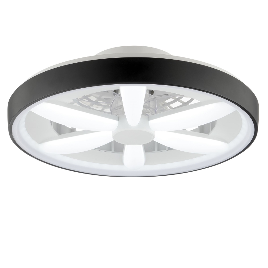 Brilliant - Ventilateur de plafond avec luminaire RGBW à intensité variable GAIANO LED/48W/230V 2700-6500K noir + Télécommande