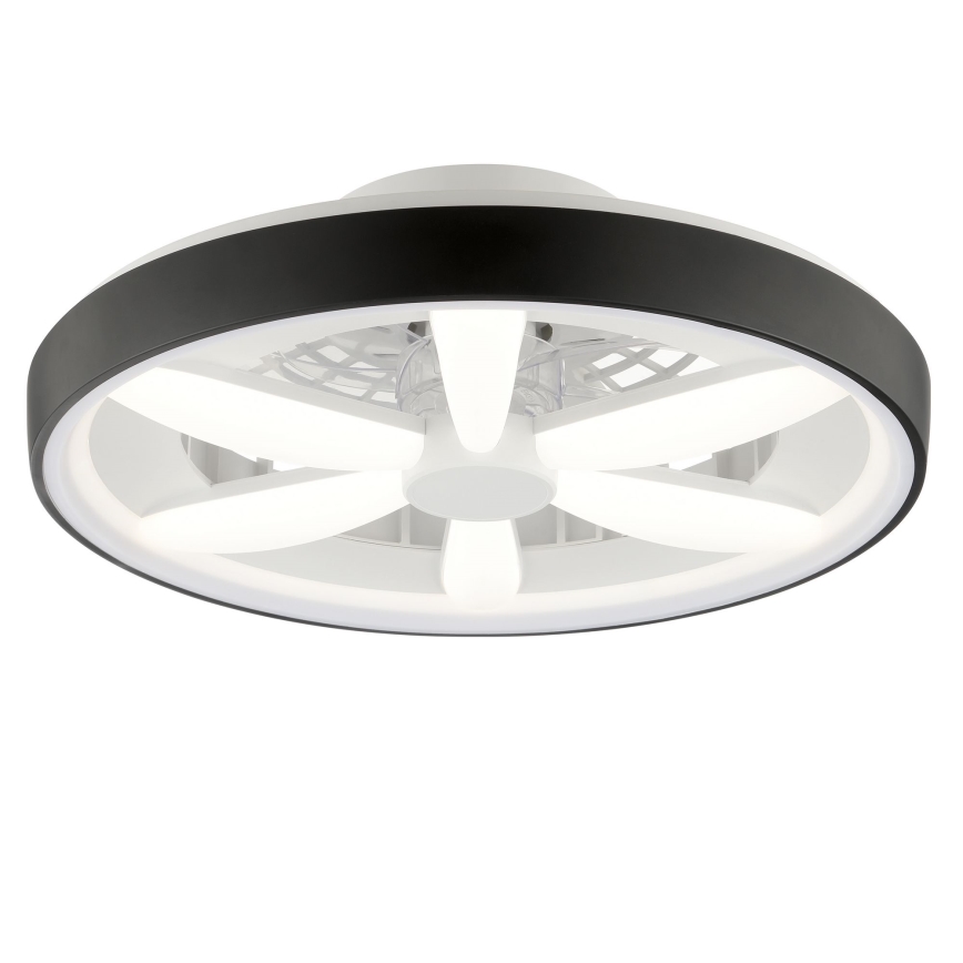 Brilliant - Ventilateur de plafond avec luminaire RGBW à intensité variable GAIANO LED/48W/230V 2700-6500K noir + Télécommande