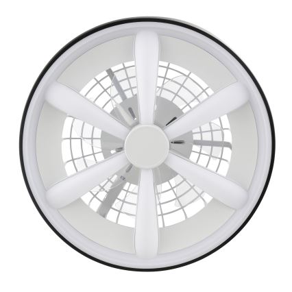 Brilliant - Ventilateur de plafond avec luminaire RGBW à intensité variable GAIANO LED/48W/230V 2700-6500K noir + Télécommande