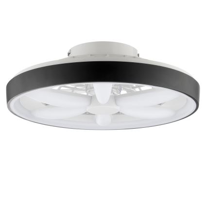 Brilliant - Ventilateur de plafond avec luminaire RGBW à intensité variable GAIANO LED/48W/230V 2700-6500K noir + Télécommande