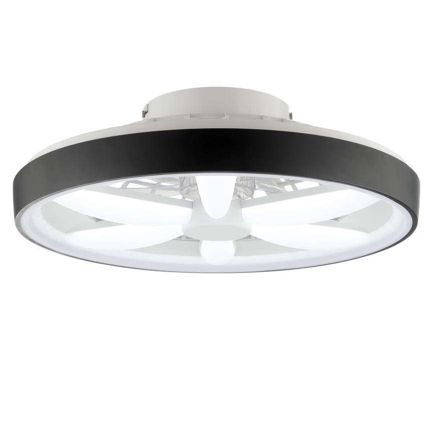 Brilliant - Ventilateur de plafond avec luminaire RGBW à intensité variable GAIANO LED/48W/230V 2700-6500K noir + Télécommande