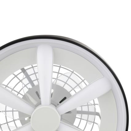 Brilliant - Ventilateur de plafond avec luminaire RGBW à intensité variable GAIANO LED/48W/230V 2700-6500K noir + Télécommande