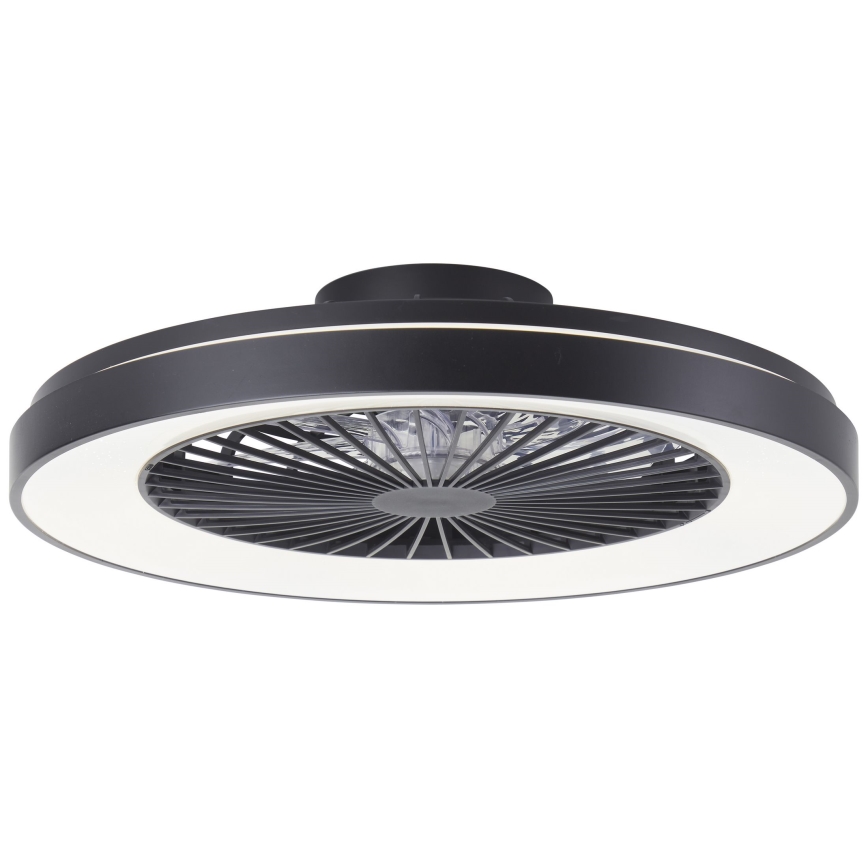 Brilliant - Ventilateur de plafond dimmable LED RGBW MAZZARO LED/24W/230V 3000-6500K Ø 58 cm noir + télécommande
