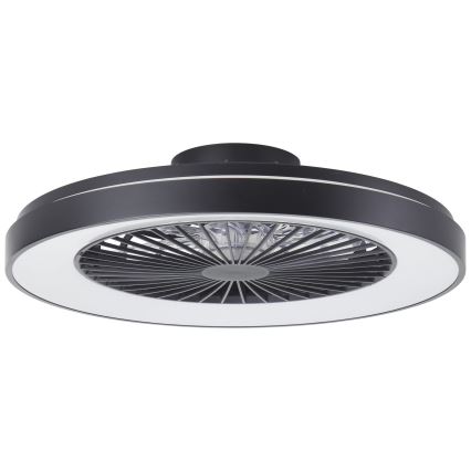Brilliant - Ventilateur de plafond dimmable LED RGBW MAZZARO LED/24W/230V 3000-6500K Ø 58 cm noir + télécommande